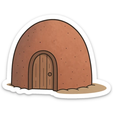 Make Patrick's rock house more detailed, keep only the house, no characters, with a transparent background, cartoon style in flat toon style. sticker