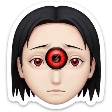 Itachi Mangekyou sharingaan sticker