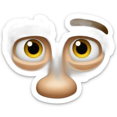 arnold schwarzenegger with protuberant eyes like in total recall movie sticker