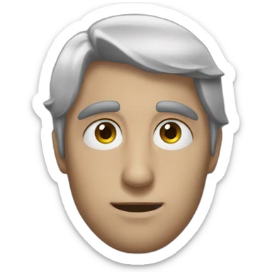 Persona con anteojos sticker