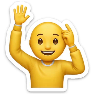 dabbing emoji sticker