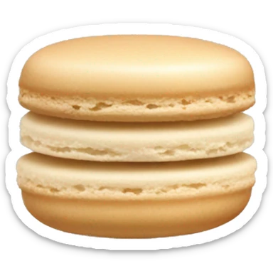 Beige macaroon sticker
