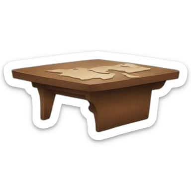 Broken coffee table sticker