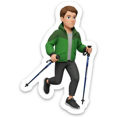 nordic walking emoji for whatsapp png sticker