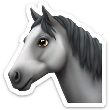 horse with white spot on upper lip sticker