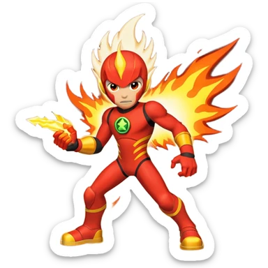 Heatblast from Ben 10 sticker