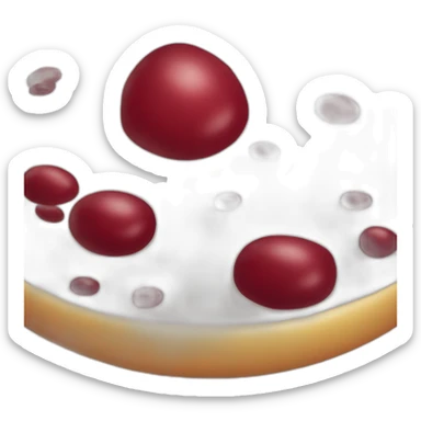 Rond rouge bordeaux sticker