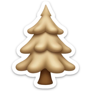 Beige Tannenbaum  sticker