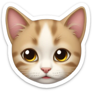chaton triste sticker