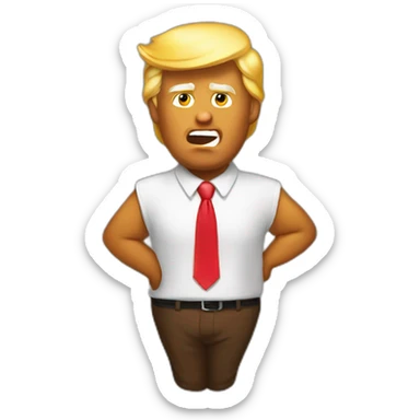 Trump won poop sticker