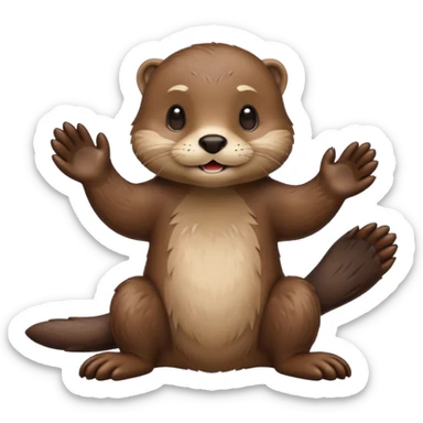 generate a take my money otter emoji, similarly to the futurama meme sticker