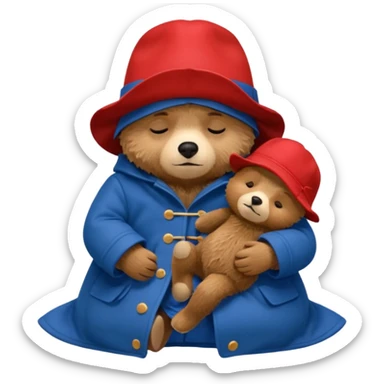 Paddington sleeping sticker