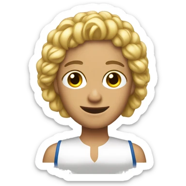 Un cantante con corte de French Crop. sticker