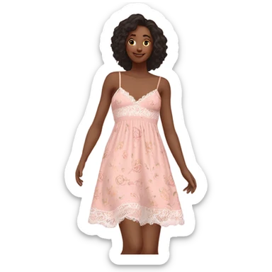 LoveShackFancy pink sundress sticker