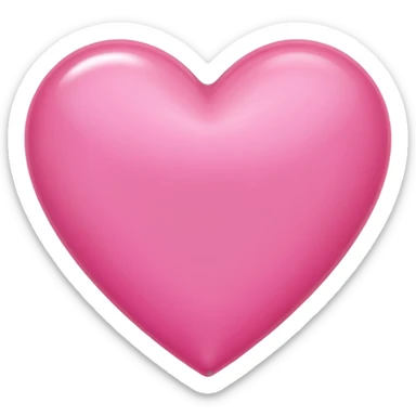 a pink heart with nail varnish sticker