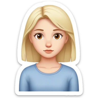 girl side eyeing sticker