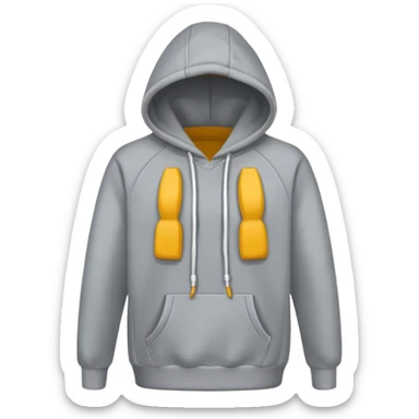 hoodie with drawstrings sticker