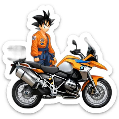 son goku bmw gs sticker