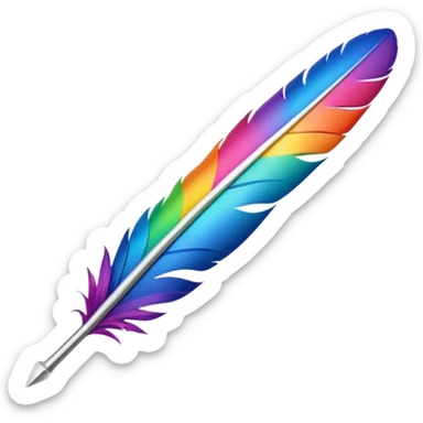 Feather Fletching sticker