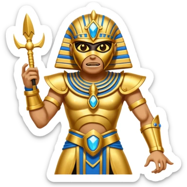 iron maiden powerslave egypt eddie elegante glamour sparkle dance sticker
