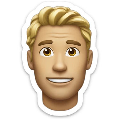 giga Chad super sharp jaw line  sticker