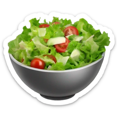 Bowl of ionised salad sticker