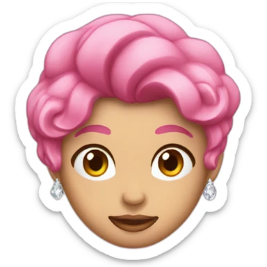 diamante rosado sticker