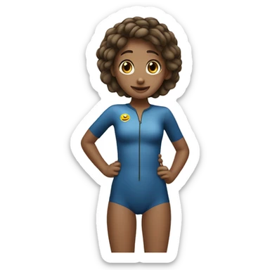 girl who can’t swim and have dwimming wheel sticker