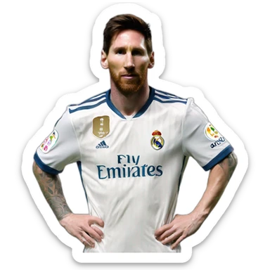 Messi real madrid sticker