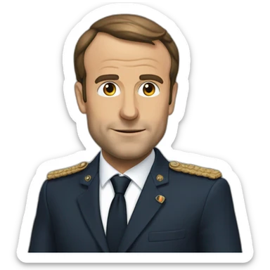 Macron qui ferait un bras de fer sticker
