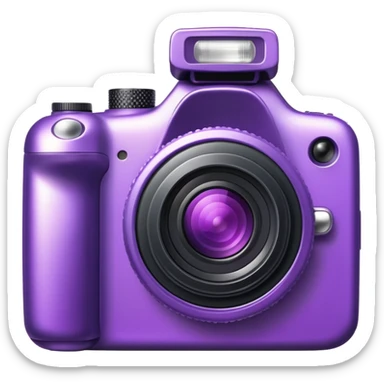 Camera purple sticker