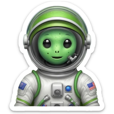 slime alien Astronaut sticker