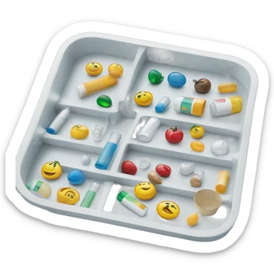 Pharmacy counting tray sticker