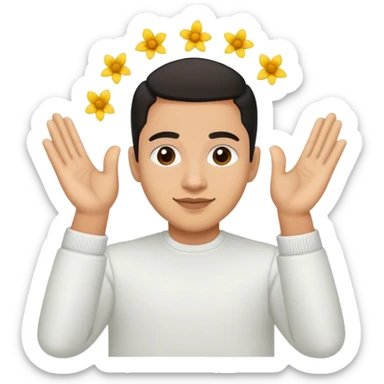 ash trevino doing the como la flor hands sticker