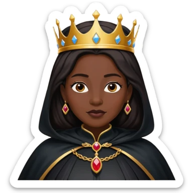black Cape Queen elder sticker
