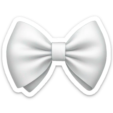 white bow sticker