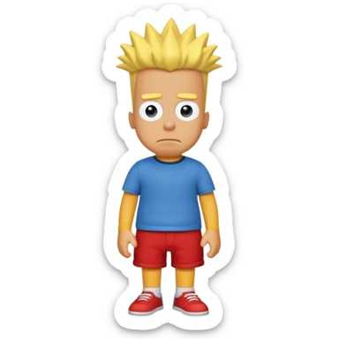 Bart simpson sticker