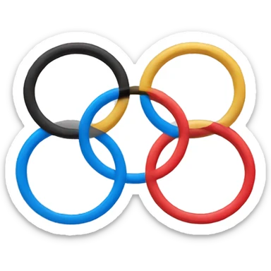 Olympic rings sticker