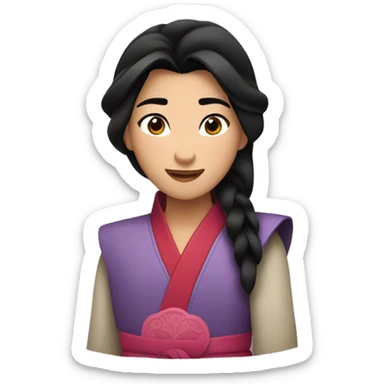 Mulan enamorada sticker