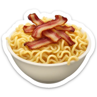 Ramen noodles with bacon sticker