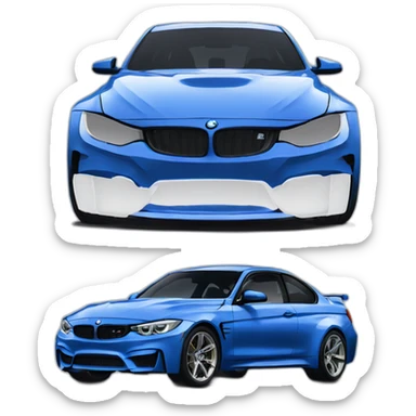 blue f80 m3 sticker