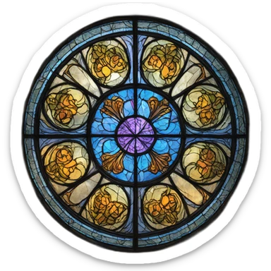 stained glass sticker