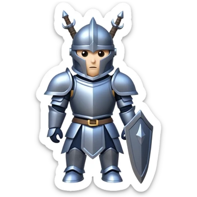 Make mini pekka from the game clash royale sticker