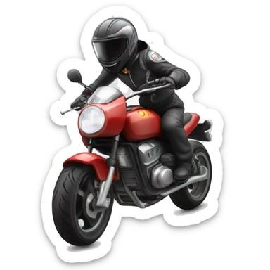 Motorbike R wheelie sticker