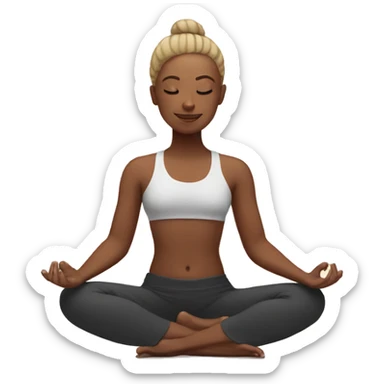 yoga sticker