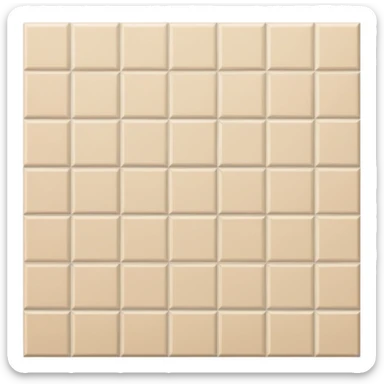 Beige Tiled wall with white grout sticker