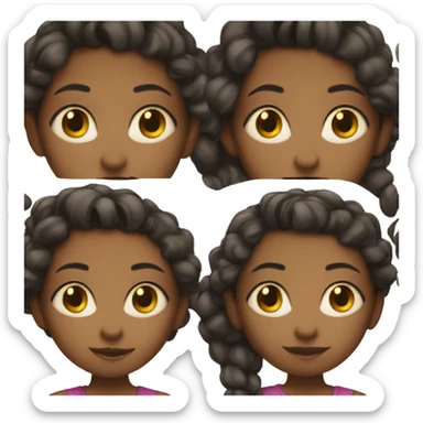 Black girl side eyeing sticker