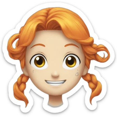 Nami sur Luffy sticker