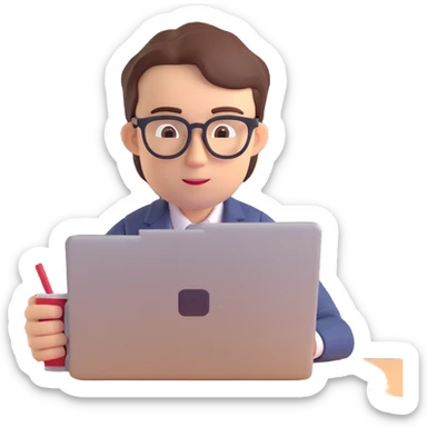 everyday routine of an online english teacher sticker