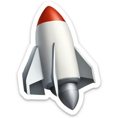 a letter "A" as rocket sticker